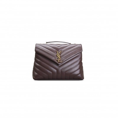 YSL LOULOU MEDIUM CHAIN BAG IN QUILTED LEATHER 487216 (32*22*12cm)